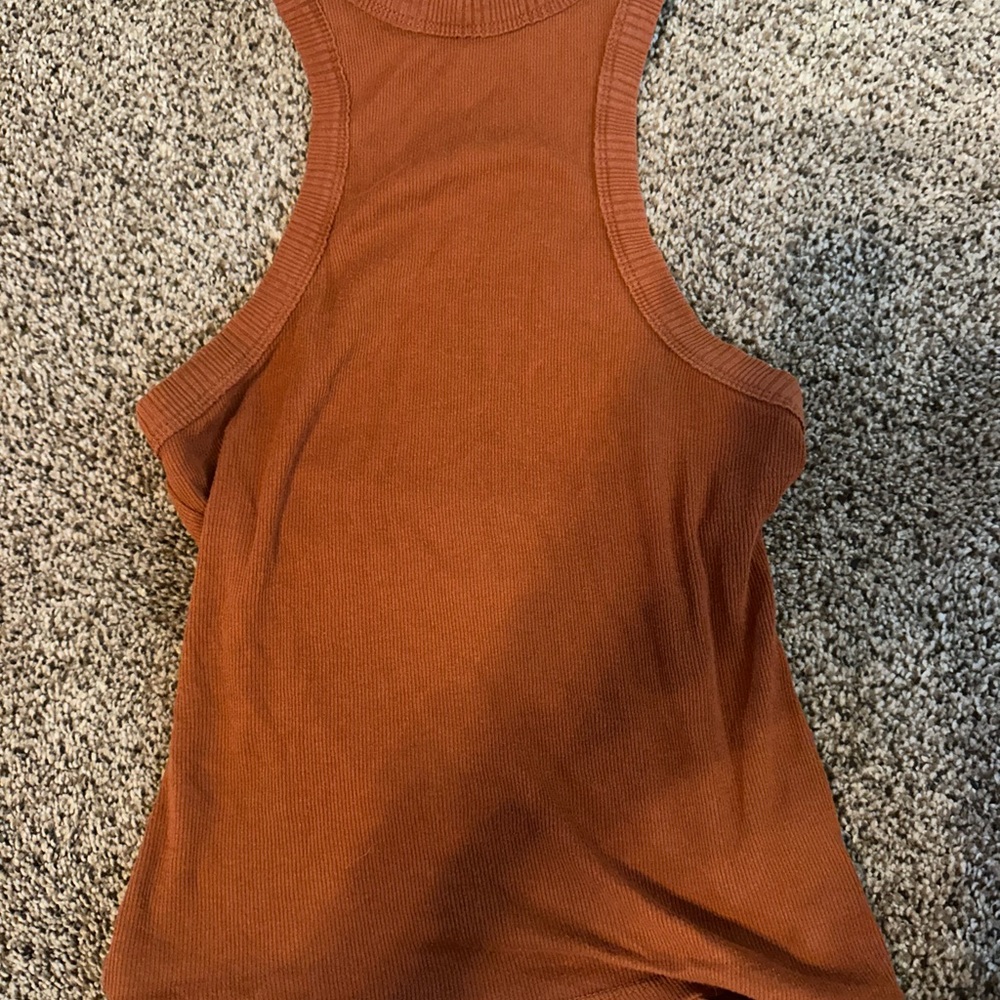 Free People Burnt Orange Tank Top